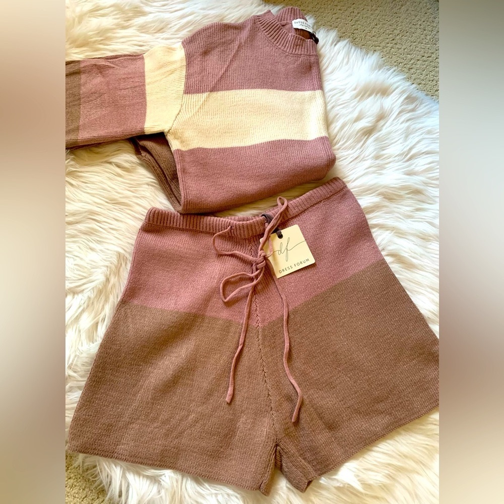 2-Piece Short & Sweater Set